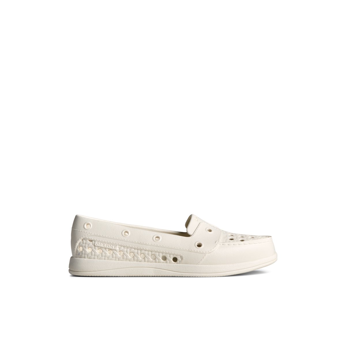 Womens white sperry boat shoes discount
